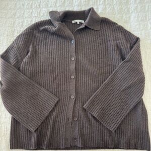 Reformation fantino cardigan in brown